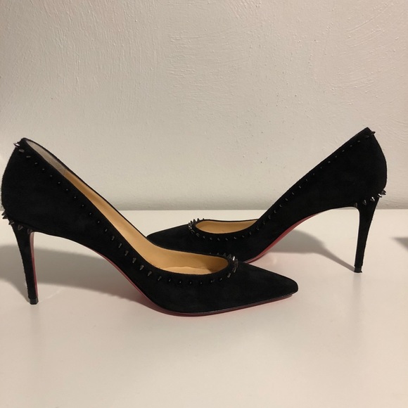 Studded Christian Louboutin suede Anjalina 85 - Picture 8 of 15